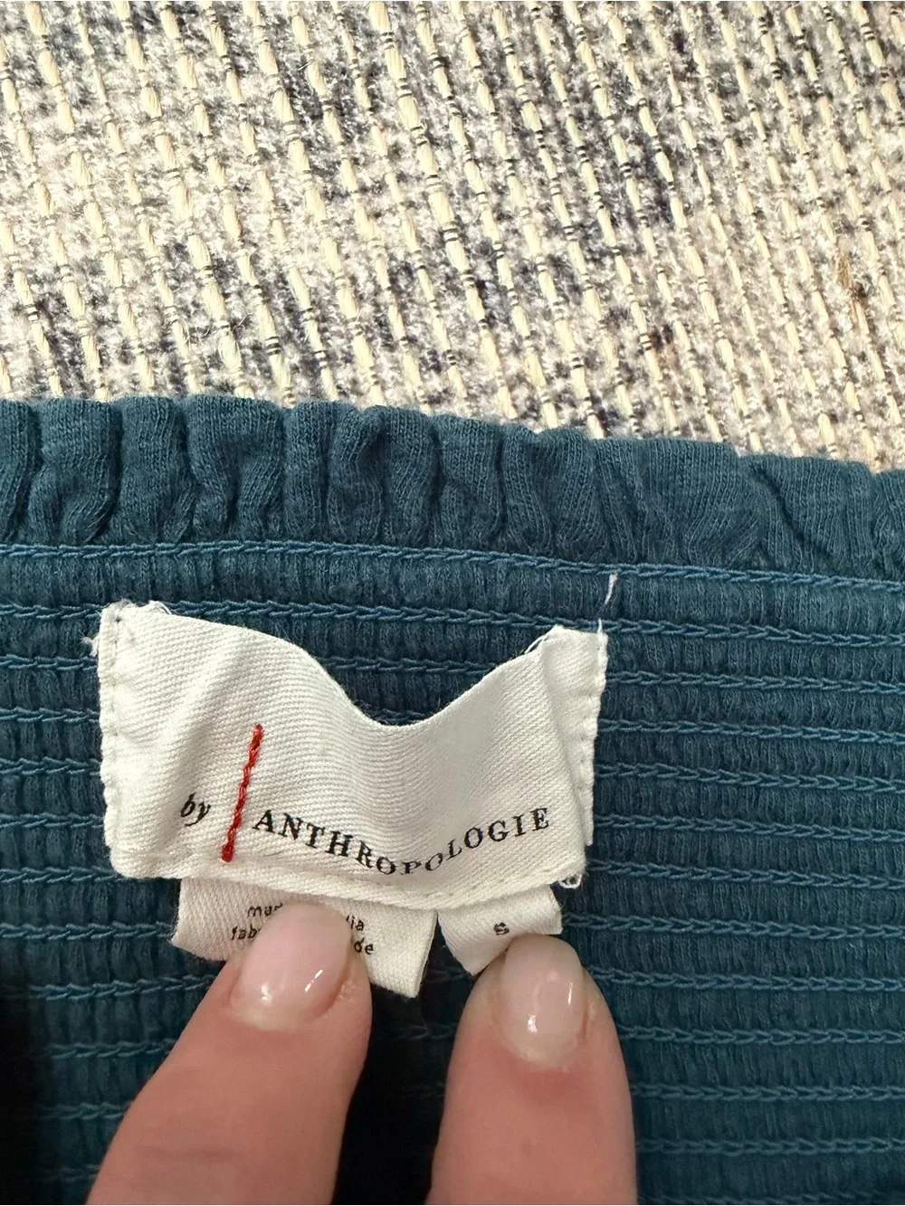 Anthropologie smocked bodice